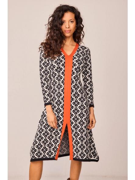 Vestido Largo Musgo Flor de la marca smile [1]