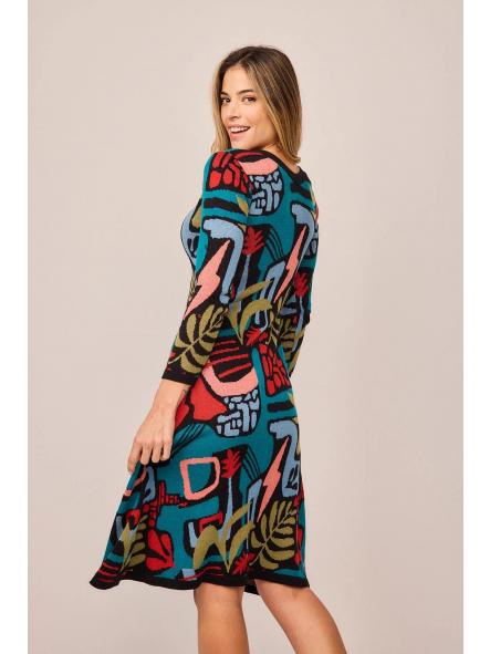 Vestido Largo Musgo Mix de la marca smile [1]