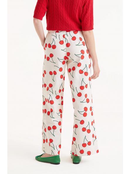 Pantalón recto estampado cerezas de la marca compañía fantástica [2]