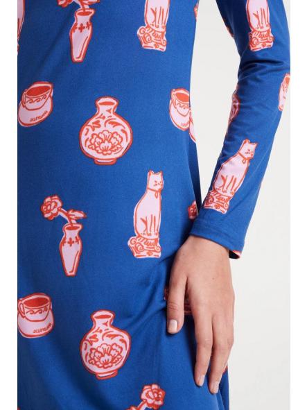 Vestido largo con estampado Porcelain de la marca compañía fantástica [2]