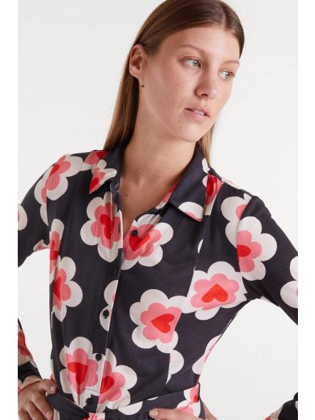 Vestido largo con estampado SweetHeart de la marca compañía fantástica [2]