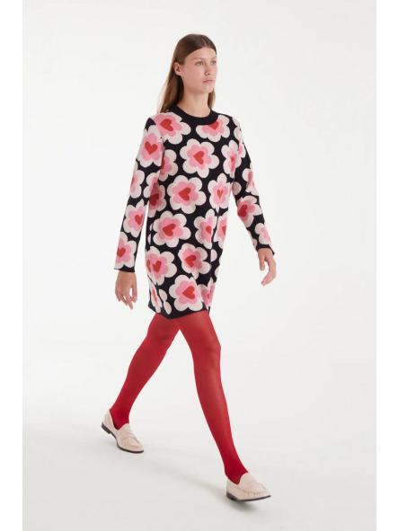 Vestido corto de punto jacquard con estampado SweetHeart de la marca compañía fantástica [2]