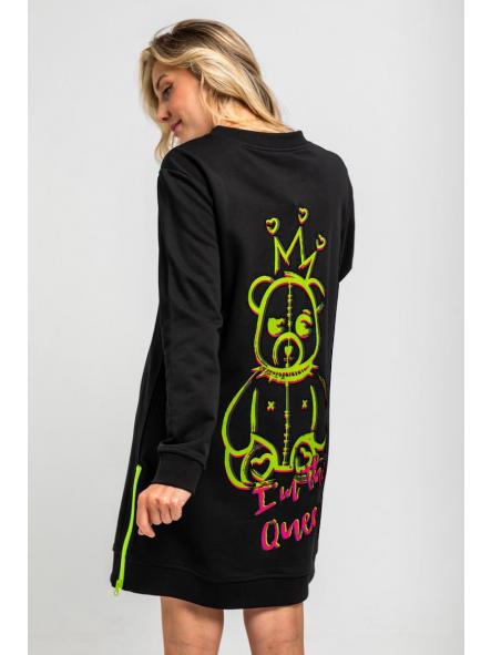 Vestido Sudadera Cremalleras De Grafitti Urbano - I'm The Queen de la marca lolina [3]