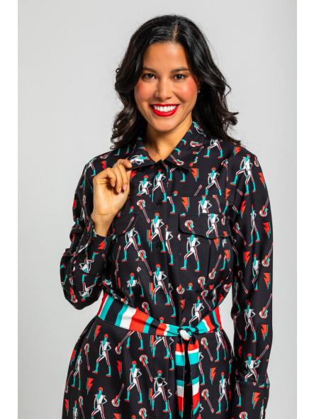Camisero Safari De Estampado De Bowie Y Rayos - Let's Dance de la marca lolina [3]