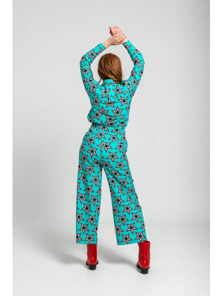 Camisa Sencilla Maxicuello De Estampado De Estrellas Bowie - Starwoman de la marca lolina [3]