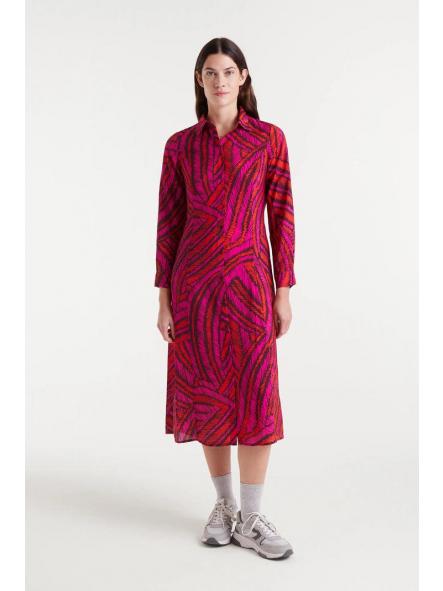 Vestido midi crepé ligero con estampado Fedora de la marca compañía fantástica