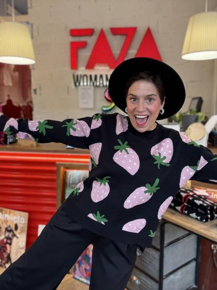 Jersey de punto jacquard con estampado Morango de la marca compañía fantástica [0]
