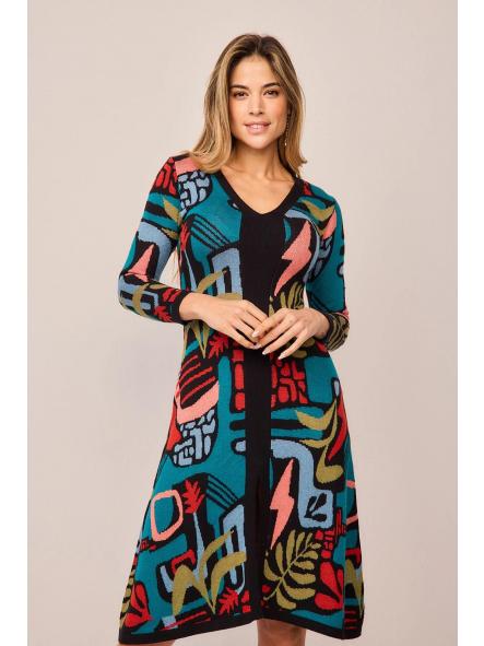 Vestido Largo Musgo Mix de la marca smile