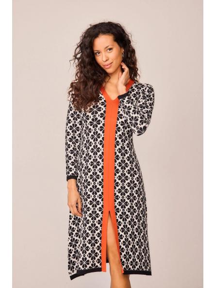 Vestido Largo Musgo Flor de la marca smile