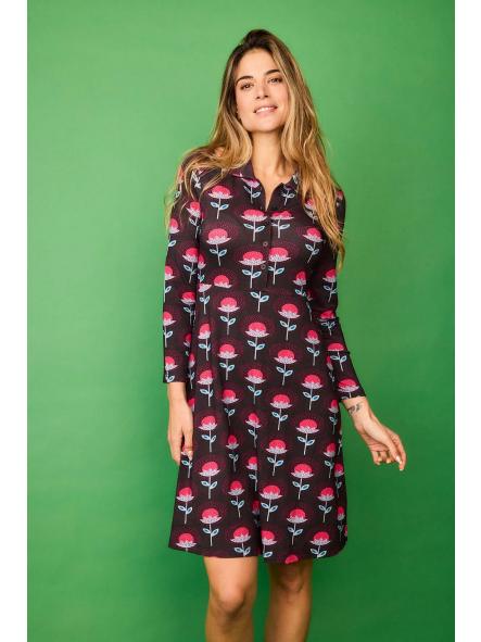 Vestido Corto Duende Flor Rosa de la marca smile