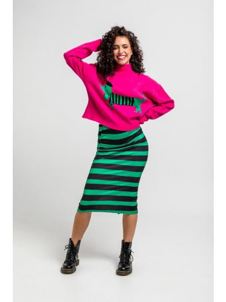 Suéter Crop Sueter Posicional Perro - Más Rara Que Un Perro Verde de la marca lolina