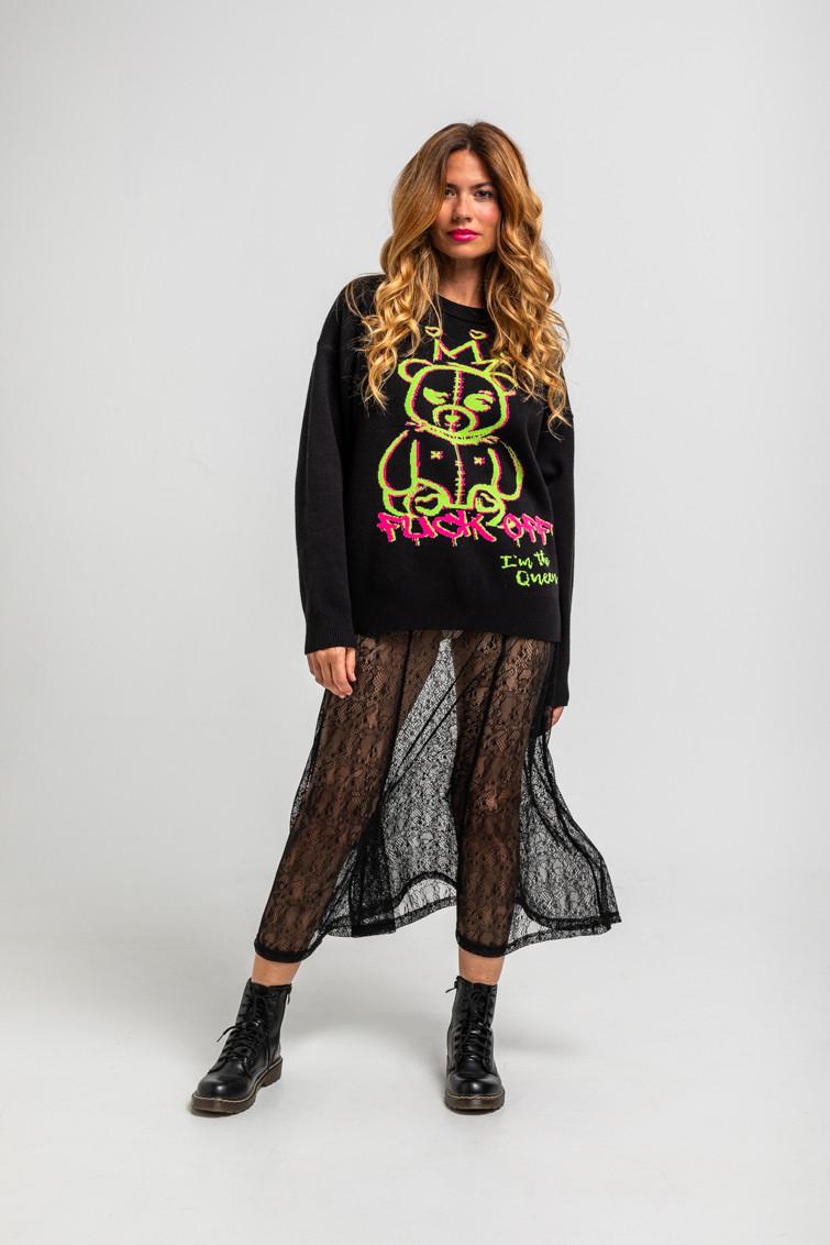 Suéter Oversize De Grafitti Urbano - I'm The Queen de la marca lolina