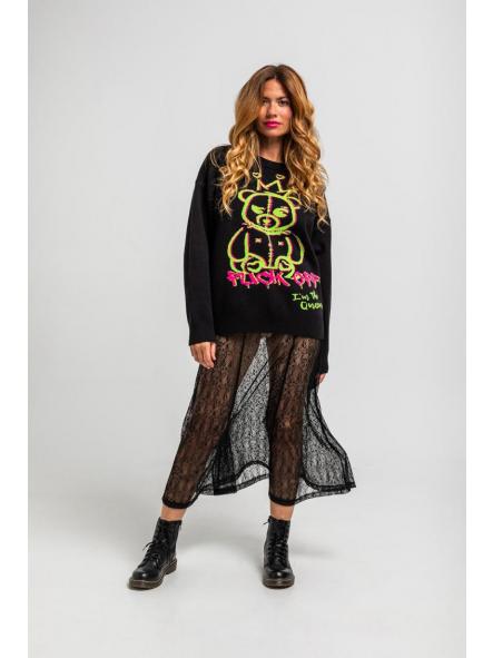 Suéter Oversize De Grafitti Urbano - I'm The Queen de la marca lolina