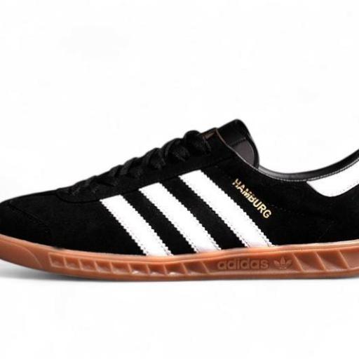 Adidas Hamburg Black White Gum