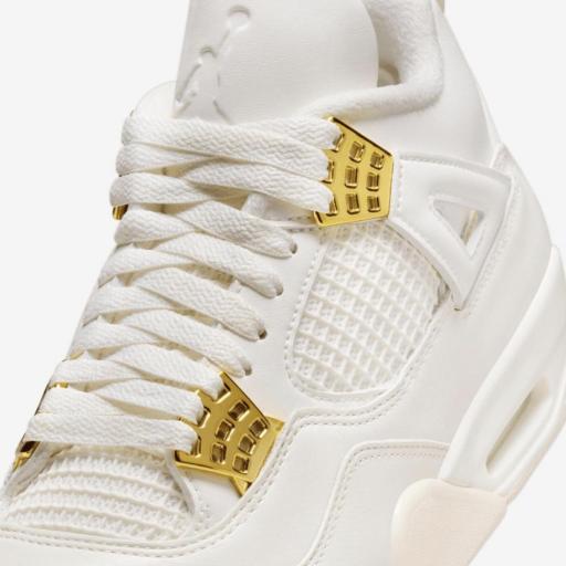 Air Jordan 4 Retro «White & Gold» [4]