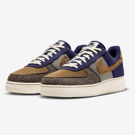 Nike Air Force 1 '07 PRM "Midnight Navy Ale Brown" [1]