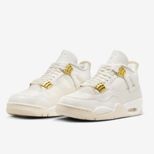 Air Jordan 4 Retro «White & Gold» [1]