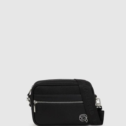 Bolso Bandolera Karl Lagerfeld Ikon Negro
