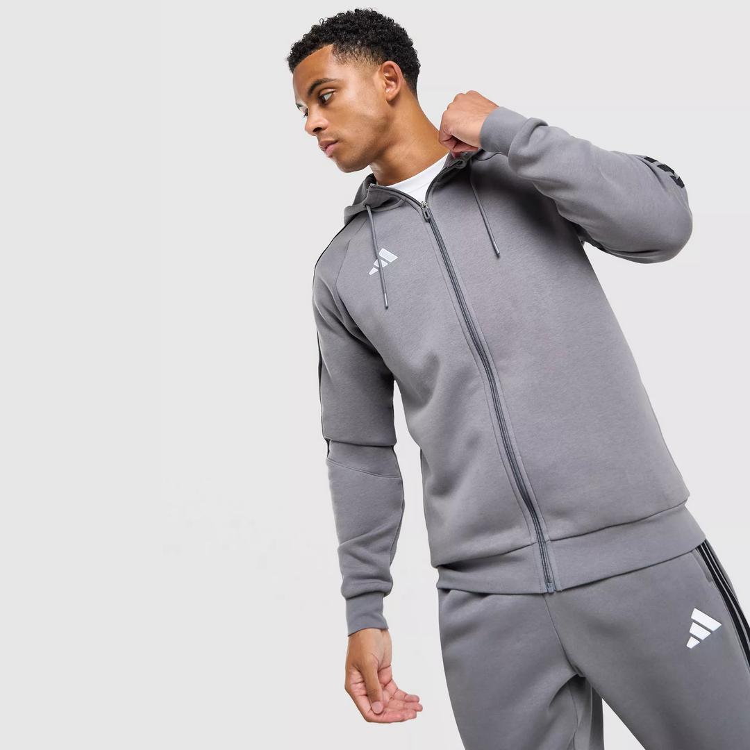 Sudadera con Capucha adidas Tiro Essentials 3-Stripes Full Zip