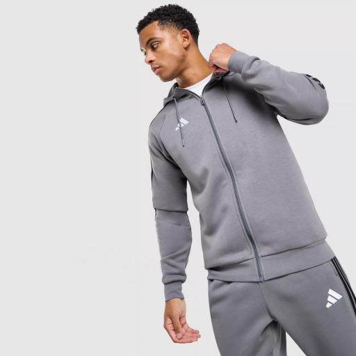 Sudadera con Capucha adidas Tiro Essentials 3-Stripes Full Zip [0]