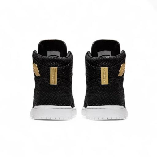 Air Jordan 1 Pinnacle Black Hombre – Cuero Negro Premium y Detalles Oro 24K Edición Limitada [5]