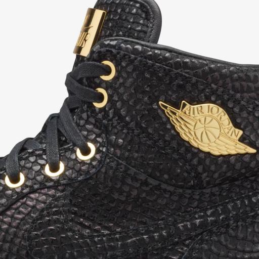 Air Jordan 1 Pinnacle Black Hombre – Cuero Negro Premium y Detalles Oro 24K Edición Limitada [7]