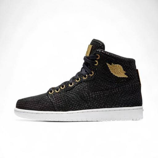 Air Jordan 1 Pinnacle Black Hombre – Cuero Negro Premium y Detalles Oro 24K Edición Limitada