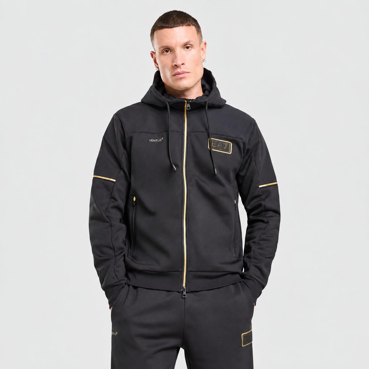 Sudadera EA7 Emporio Armani Natural VENTUS7 Full Zip