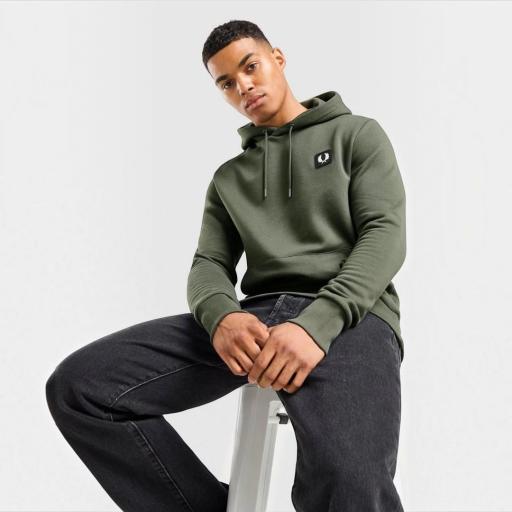 Fred Perry Pique Badge Hoodie [0]