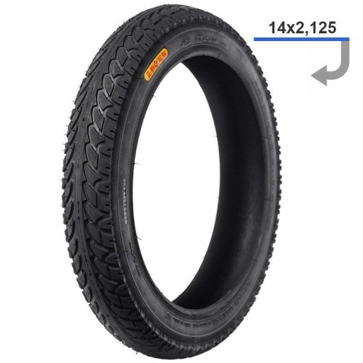 Neumático 14×2,125 [CST]