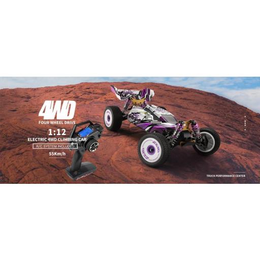 Coche RC Eléctrico 1/12 4WD WLtoys 124019 RTR – 75 km/h Brushless [1]