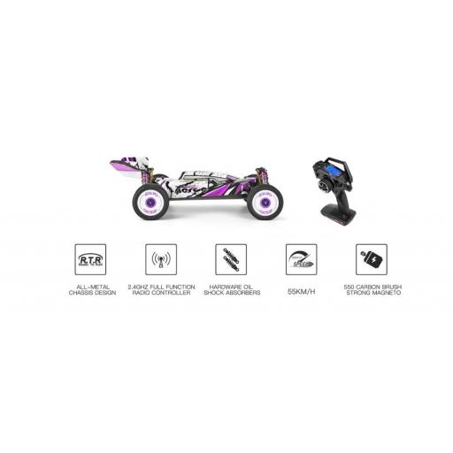 Coche RC Eléctrico 1/12 4WD WLtoys 124019 RTR – 75 km/h Brushless [5]