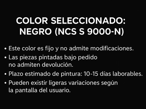 Cubierta frontal cierre laterales Linze Road / Linze L3 – Sin pintar o pintada en color personalizado [4]