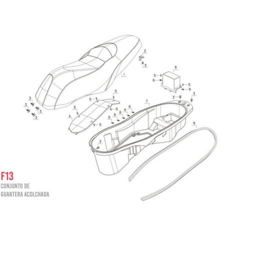 F13 Conjunto asiento Baul [0]