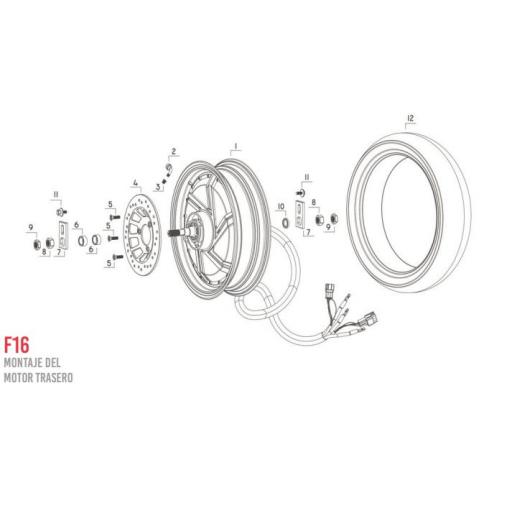 F16 Motor trasero