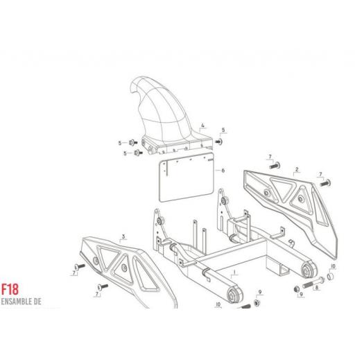 F18 Horquilla trasera [0]