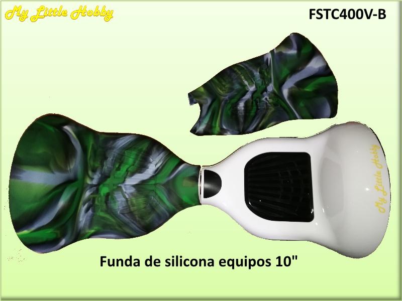 Protector TC400 Silicona Verde Blanco