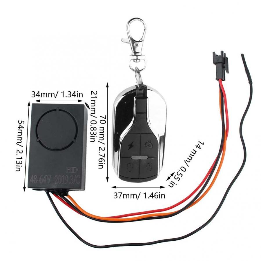 Cable de interruptor de alarma táctil para patinete eléctrico