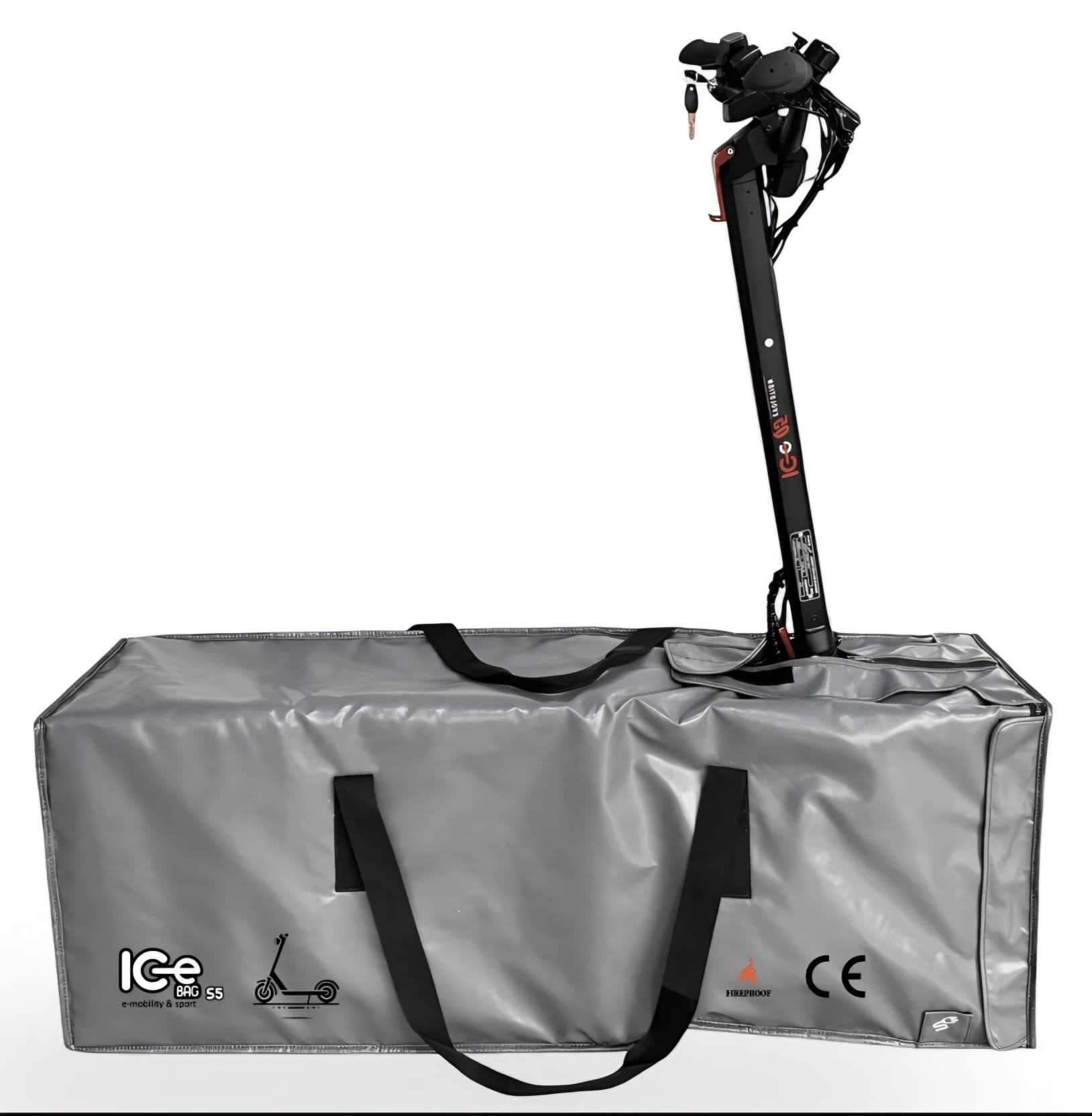 ICe BAG S5 Bolsa garaje ignífuga anti incendios para patinetes eléctricos