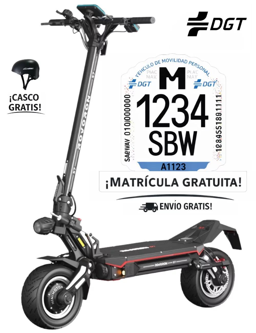 Patinete eléctrico ROVORON S7 84V 37Ah Homologado DGT