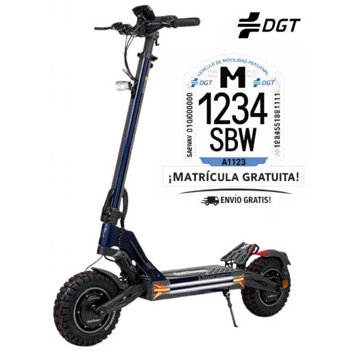 Patinete eléctrico Ecoxtrem M41 Tank Armored Dual LR 60V 24Ah Homologado DGT [0]