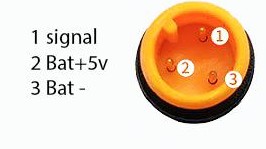 Acelerador de pulgar – conector waterproof [1]