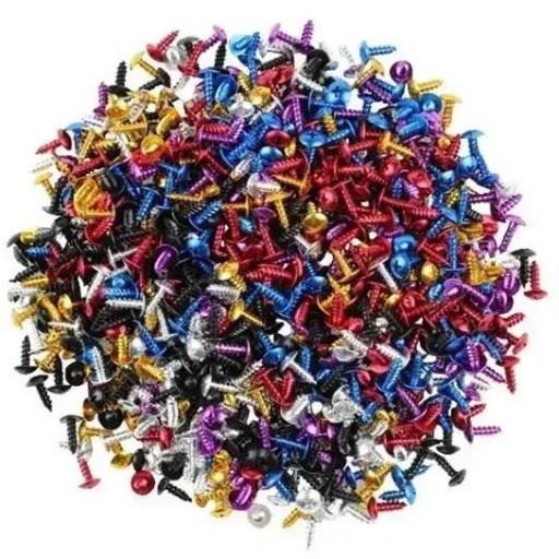 Tornillo de aluminio, M5x16 para motocicleta color colorido