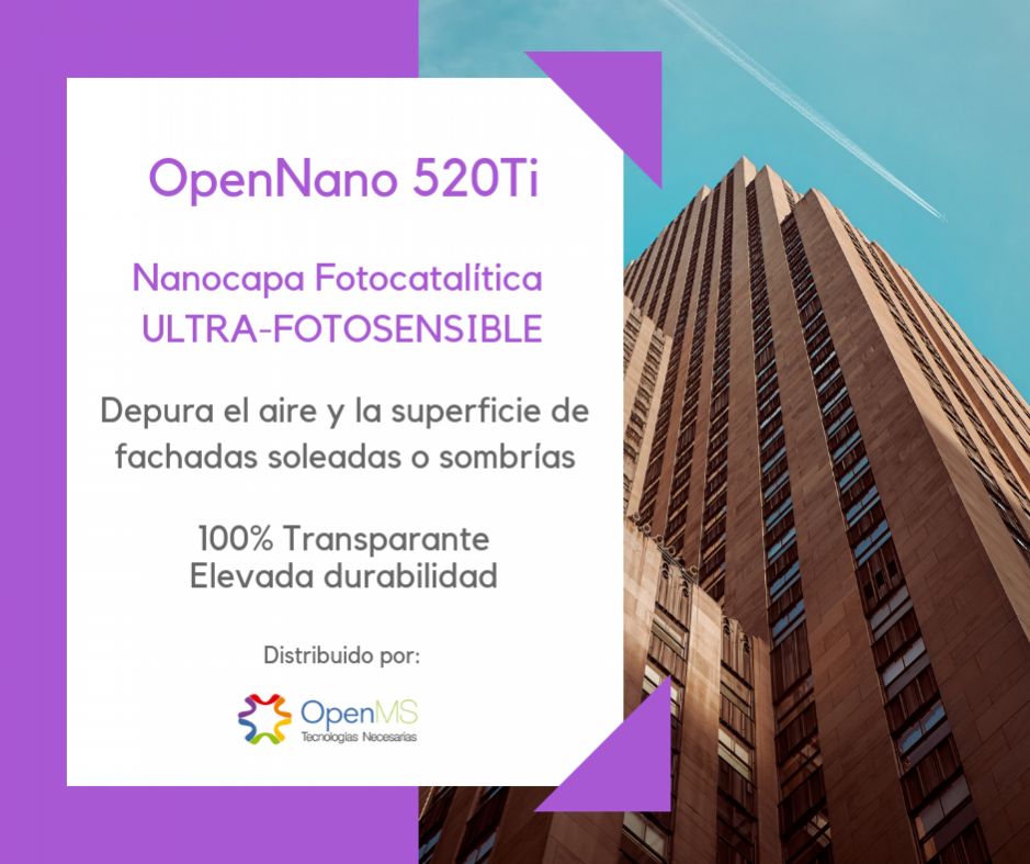 OpenNANO 520Ti Nanocapa ultra-fotosensible fotocatalítica multisuperficie, 1 LITRO