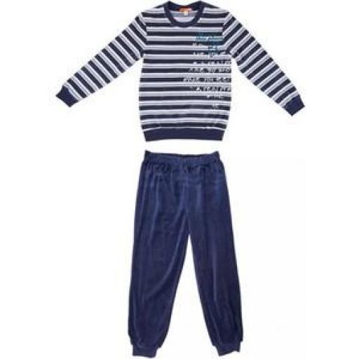 PIJAMA AZUL MARINO NIÃ‘O