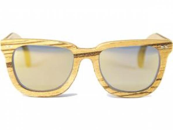 CHARLES ZEBRANO LENTE ORO ESPEJO
