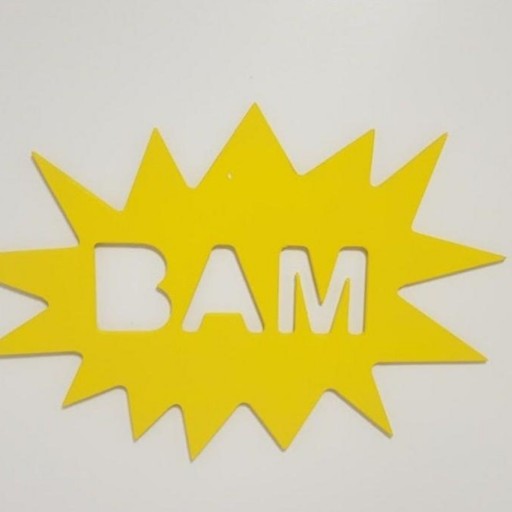 cartel cómic "BAM"