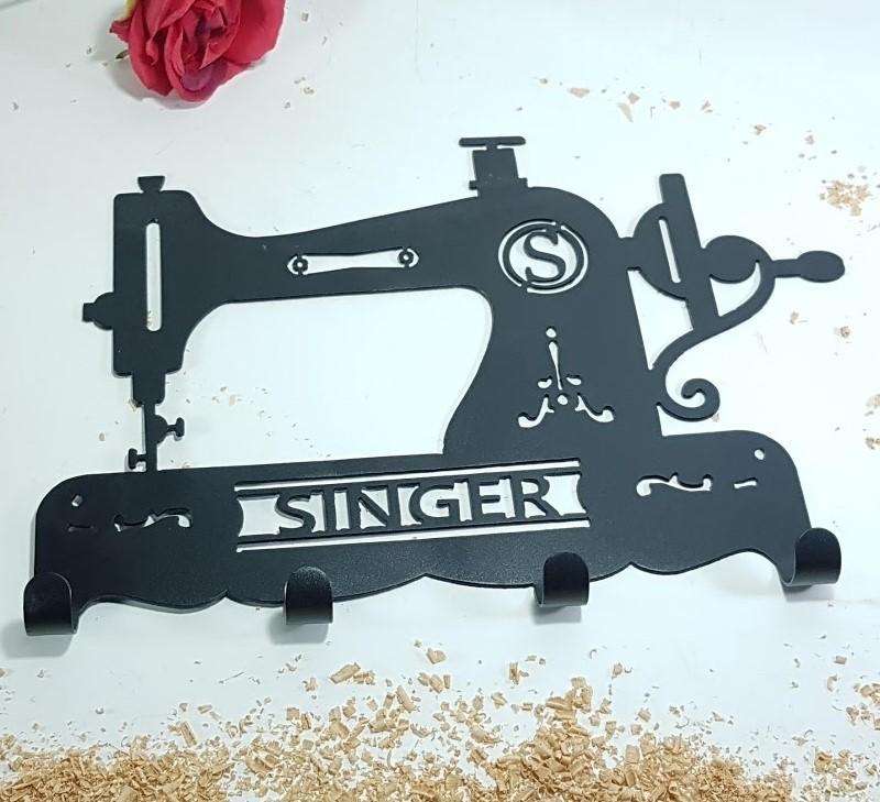 colgador hierro máquina de coser
