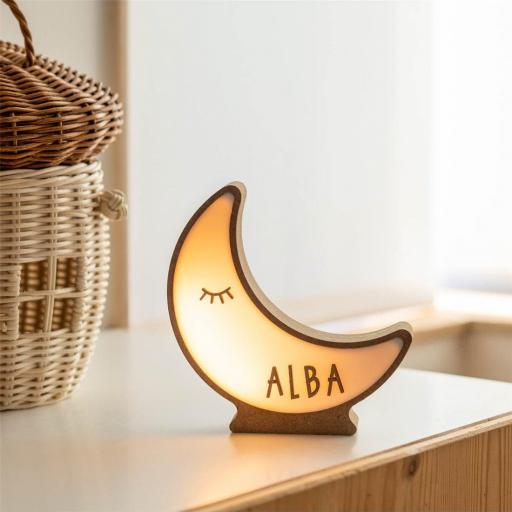 lámpara mini luna