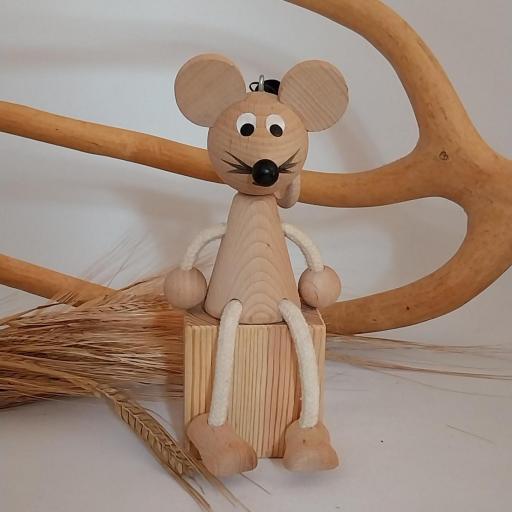 ratoncito Pérez de madera